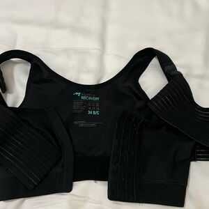 Marena Recovery Black Post-Surgical Compression Bra - 34 B/C